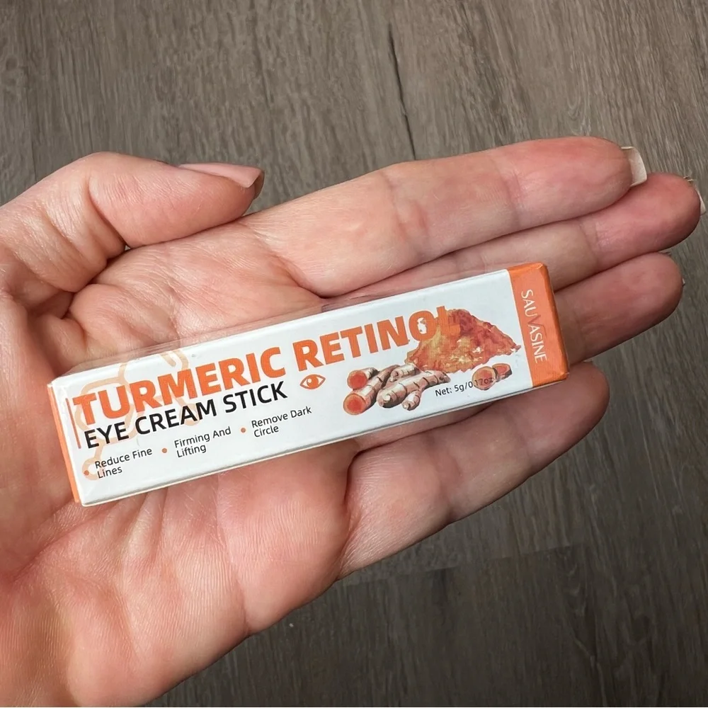 Sauvesine Retinol Under Eye Balm Stick Tumeric Hydrating Eye Cream NIB